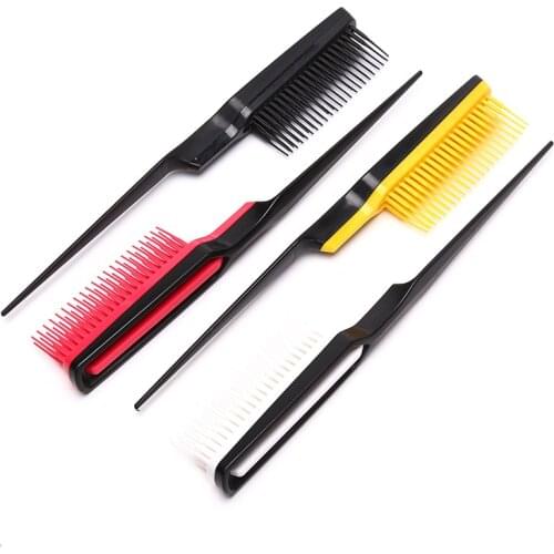 1pc Professional Hair Comb Pointed Tail Comb Teasing Curly Hair Brush