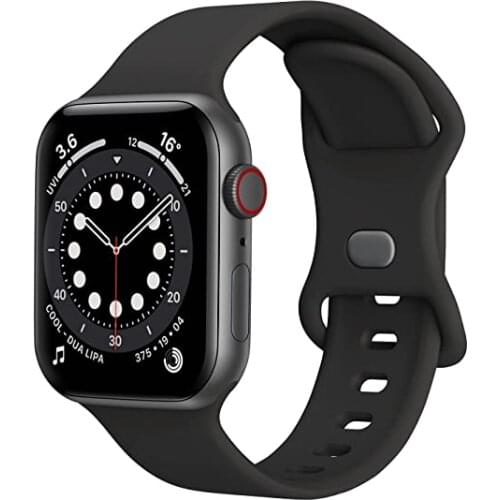 Silicone strap for Apple Watch band 44mm 40mm 38mm 42mm Rubber Wrist smartwatch Sport bracelet for iWatch serie 6 se 5 4 3 bands