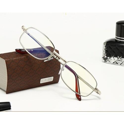 CLARA VIDA Anti-Blue Light Folding Reading Glasses Metal Full Frame Convenient Men and Women +1.0 +1.5 +2.0 To +4.0
