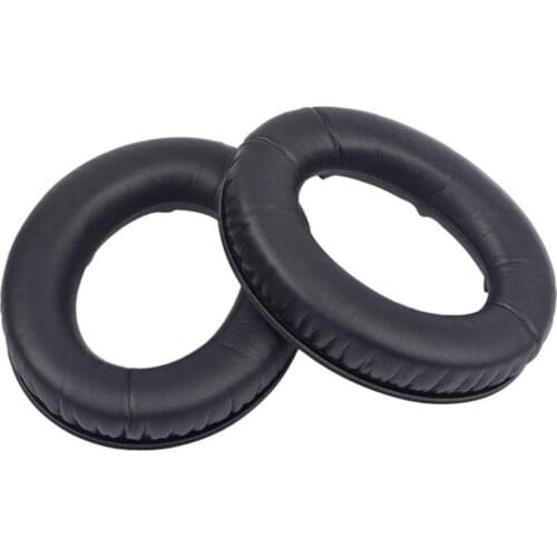 1 Pair Earphone Cushions Soft Replaceable Protein Faux Feather Protective Earphone Pads for Kingtson HyperX Cloud Revolver S