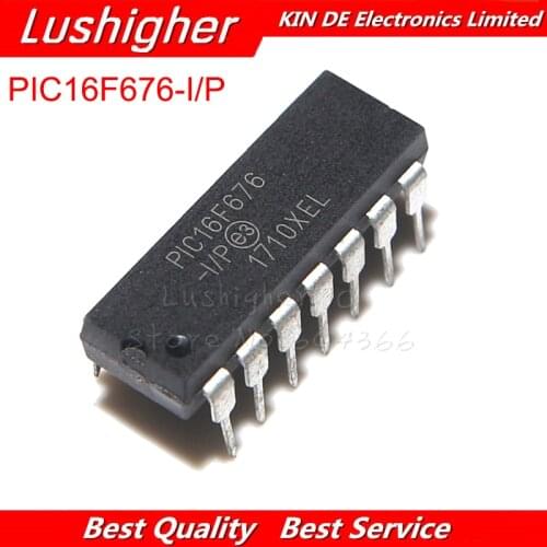 2pcs PIC16F676-I/P DIP 16F676 DIP14