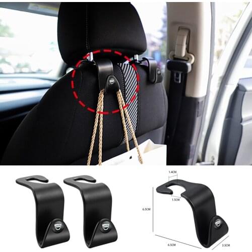 2Pcs ABS Car Seat Back Hook Portable Hanging Storage Accessries For Dacia Duster Sandero Logan Lodgy 2Mcv Stepway Dokker Bigster