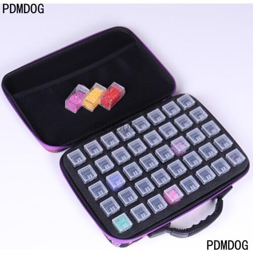 40/54 bottles of diamond painting accessories container storage bag box suitcase 5D butterfly diamond embroidery tool handbag