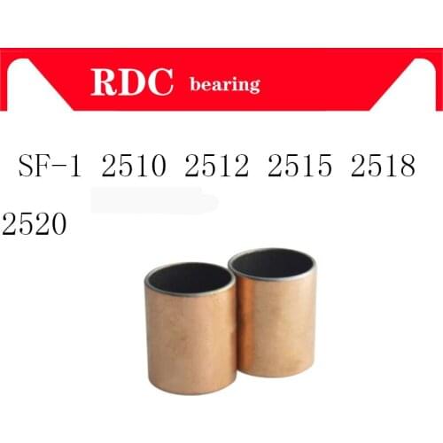 Free shipping SF1 SF-1 2510 2512 2515 2518 2520 Self Lubricating Composite Bearing Bushing Sleeve 25 x 28 x 10 12 15 18 20mm
