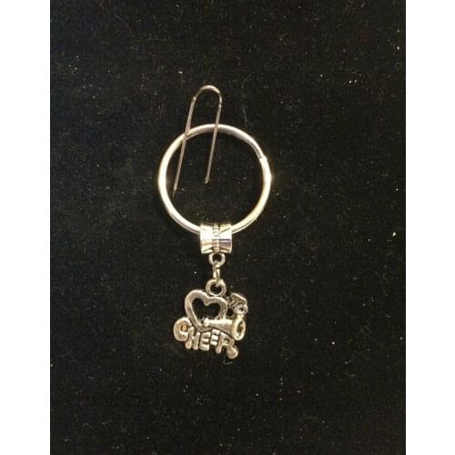Cheerleading cheers Keychain-Decorative Vintage Charm I LOVE CHEER Pendant Decorative Key Chain Ring Fit keychain D334