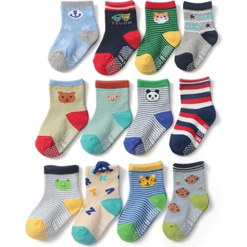 Cartoon childrens socks, non-slip floor socks, baby socks WJH230