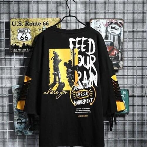 2021 Hip Hop Half Sleeve T-Shirt Male Black Summer Funny Harajuku Dance Tshirt Streetwear Men Fashion Japan High Street T shirts