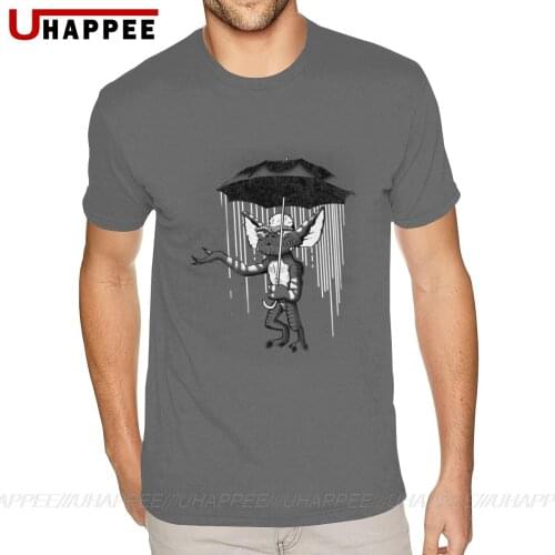Graphic Umbrella Monster Tee Shirts Gremlins Gizmo Gremlin Shirts Mens Custom Printed Short Sleeves Heavy Cotton Crew Neck Tees
