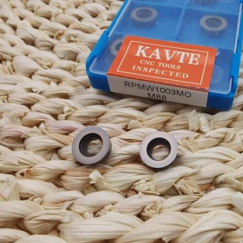 KAVTE RPMW1003 RPMT10T3 RCGT10T3 1003 RPGT1003 MO milling tools Carbide insert Lathe tool Hard Alloy Milling turning tool R5