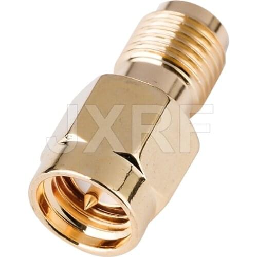 JXRF Coaxial Coax Adapter SMA Male Plug to SMA Female Jack Straight Gilded SMA to SMA Connector