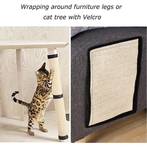 Natural Cat Scratching Mat Pet Toy Scratcher Sisal Board Pad Furniture Protector Pet Supplies Cat Claw Care Product