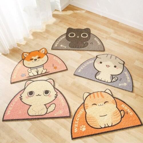 Pet Cat Litter Mat PVC Feeding Drinking Bowl Placemat Pads Non-slip Waterproof Litter Trapper Mats Cat Bed Cat Accessories