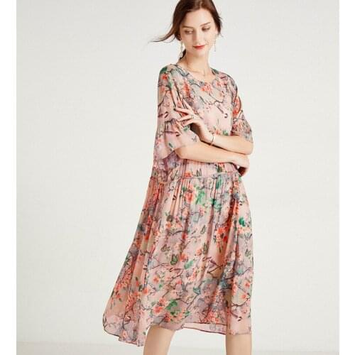 LOKEDIKE Flared Summer Dresses