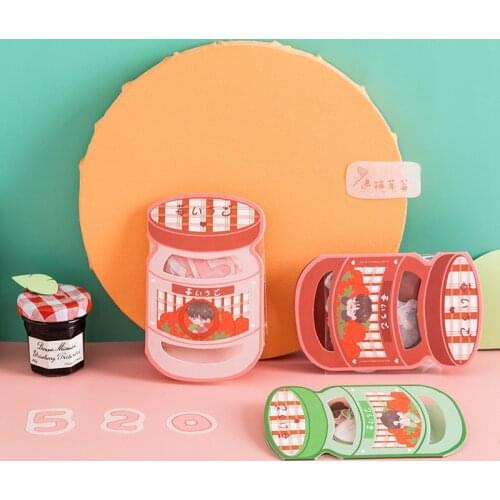 30pcs/Pack RosyPosy Strawberry Boy Scrapbooking Paper Sticker Label Set For DIY Stationery Diary Mobile Adhesive Decoration Seal