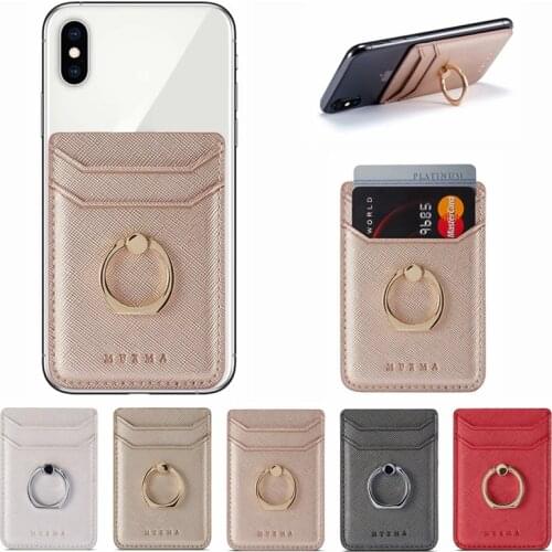 Mobile Phone Bag Wallet Sticker For iPhone 11 Pro XS Max Back Cards Holder Credit ID Card Phone Pouch for Samsung Xiaomi Huawei