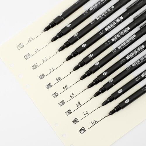 JIANWU 1pc Professional drawing marker pen Art Hand drawn pen journal pen painting Outline Pen Art supplies