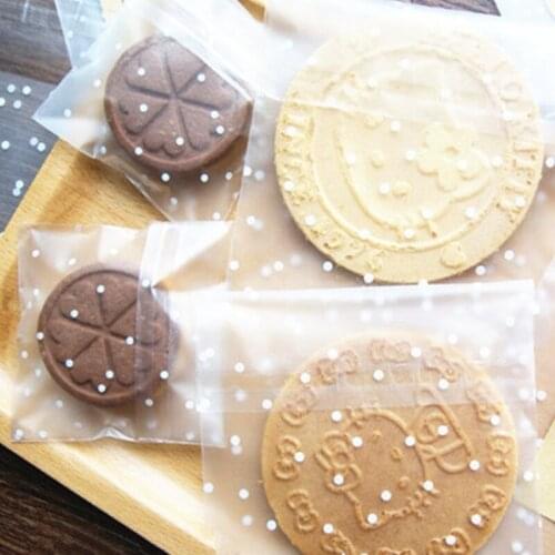 100Pcs Christmas Self Adhesive Cookie Candy Treat Gift DIY Plastic Package Bag Navidad Gift Boxes Bags Christmas Gifts
