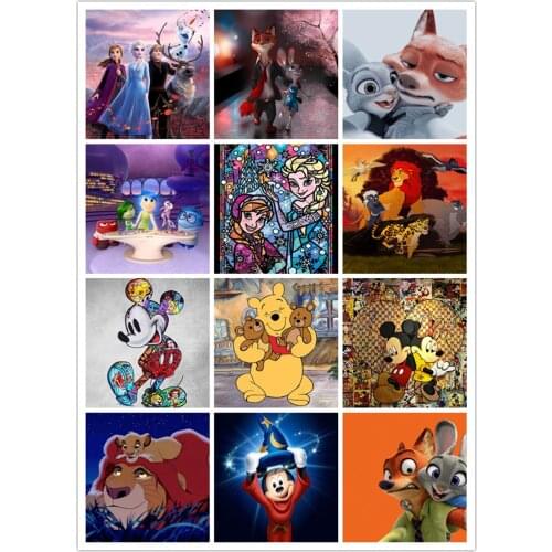 Disney Animation Film Series Diamond Painting Embroidery Cross Stitch Rhinestone Mosaic Artist Home Decoration