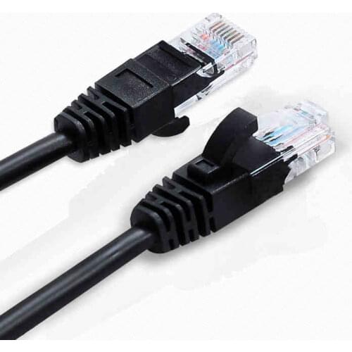 2M black color 350MHz snagless Cat5e UTP Ethernet cable,category 5e patch cord /molded 8P8C RJ45 network lan cable