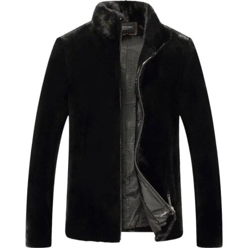 Real Fur Coat Natural Mink Fur Coat Winter Jacket Men Clothes 2020 Mens Real Shearling Warm Outwear Veste Homme 8011 MY1590