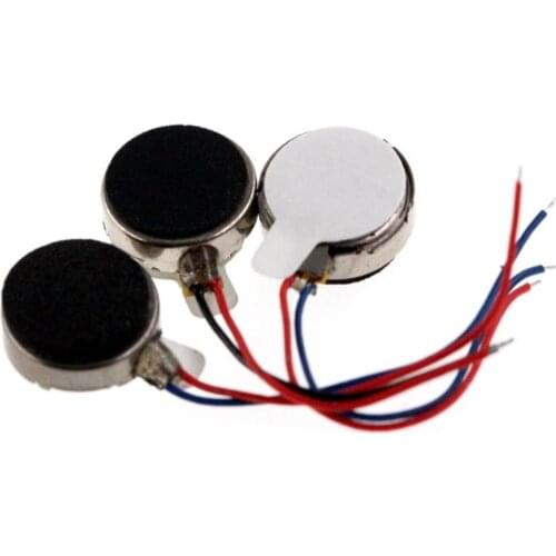 2 pcs super thin Self-adhesive micro vibration motor with self-adhesive glue mini DC motors FOR Making model of vibration