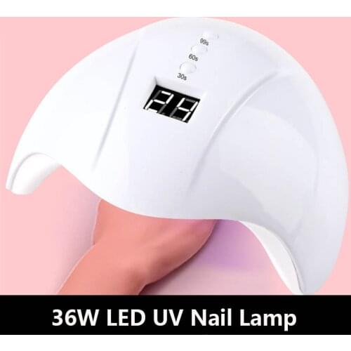 36W UV LED Lamp For Nails Dryer Manicure Nail Lamp 3 MODE With Motion sensing for Curing Nail gel Polish