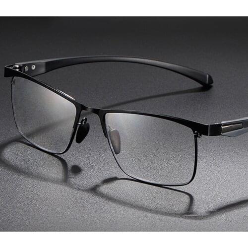 Ultralight Anti Blu Ray Intelligent Photochromic Progressive Multifocal Reading Glasses See Near and Far +1 +1.5 +2 +2.5 +3 To+4
