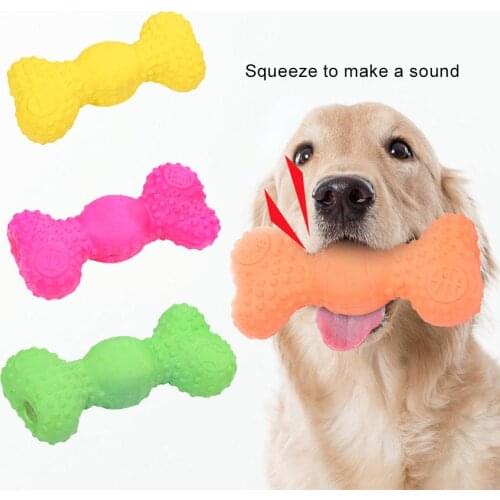 Pet Dog Puppy Bone Shape Anti Bite Teeth Grinding Cleaner Stick Chewing Toy Dog Toys Pet Molar Tooth trainging Dog Chew Toy
