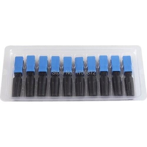 100pcs /Lot SC Fiber Optic Quick Fast Connector Adapter UPC FTTH SC Single Mode