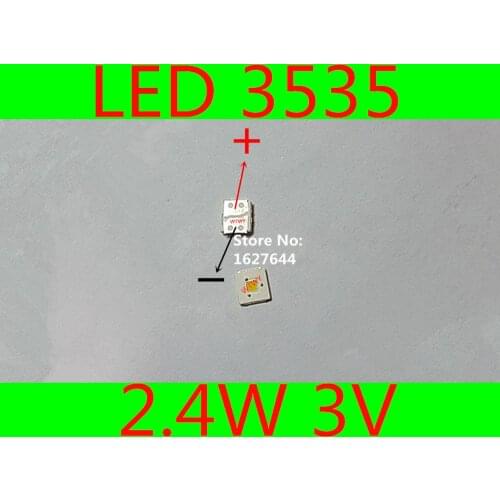 20pcs LUMENS LED 3535 LED Backlight TV Flip-Chip High Power 2.4W 3V Backlight Cool white For LED LCD TV Backlight Application