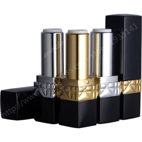 5 pcs/lot New Empty Lipstick Tube 12.1,Silver Gold Lipstick Container Elegant Lip Balm Tube