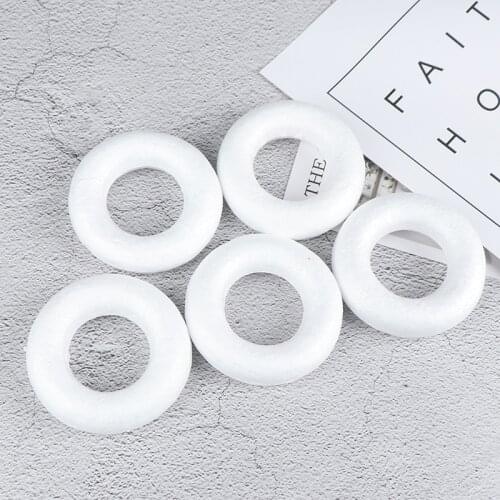 5pcs/Lot XMAS Polystyrene Styrofoam Foam Ring Half Ring For Craft DIY Accessory Handmade Party Decorations