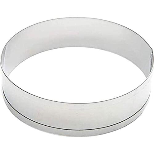 6Pcs Stainless Steel Cake Muffin Crumpet Bread Rings Bakery Baking Mold Tools Stainless Steel Baking Pastry Tool Mirror Surface