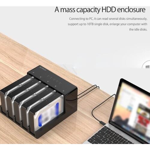 6558US3-C 3.5 Inches 5 Bay High Speed Usb 3.0 HDD Docking Station Tool Free USB 3.0 To SATA Hard Drive Enclosure Case Adapter