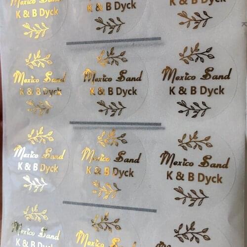 90 personalized wedding invitations seal stickers foil gold romantic wedding favor waterproof transparent labels