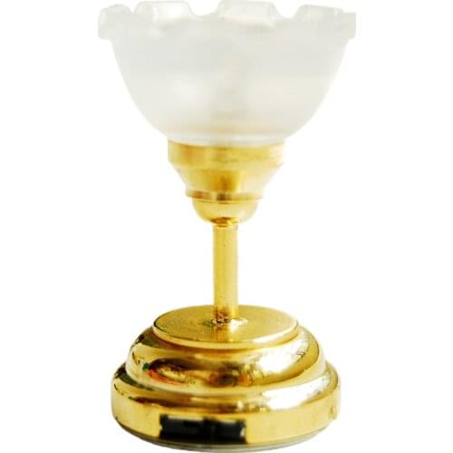 1/12 Doll House Accessories Dollhouse Miniature Ceiling Light LED Lamp Warm Lighting Home Room Decoration