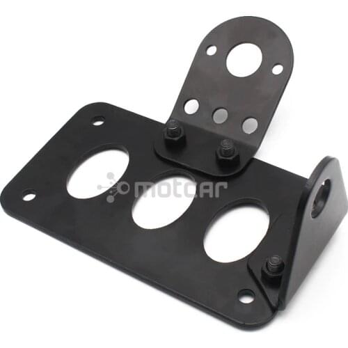 Motorcycle Accessories Side Mount Motorcycle License Plate Bracket holder Universal For Harley Chopper Brake Tail Light