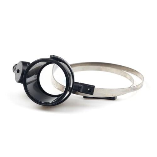 BIJIA 15x with Light Repair Table Magnifier with Ring Head with Magnifying Glass MG13B-A