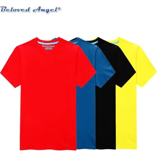 Beloved Angel Toddler Kids Girls Boys Tops Summer Short Sleeve T-shirts Girls Clothes Casual TShirt 3-15Y Baby Tees Solid Color