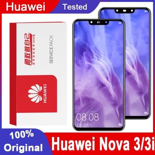 Original 6.3'' Display Replacement for Huawei Nova3 Nova 3 LCD Touch Screen Digitizer Assembly For Nova3i Nova 3i LCD Display