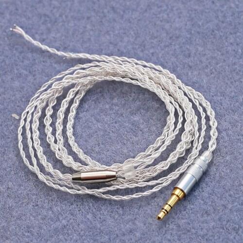 DIY earphone cable silver plated wire