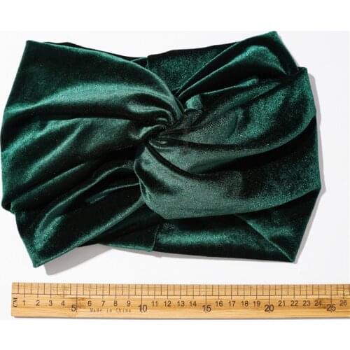 European and American new style female gold velvet cloth hair band hair accessories hot selling cross elastic headband