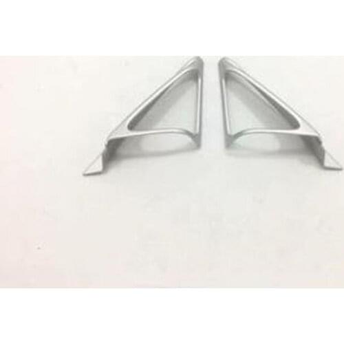 Brand New For Honda Accord 2018 2PCS High Quality Matte Silver ABS Chrome Car Within Triangle Cover Trim Car Styling Accessories