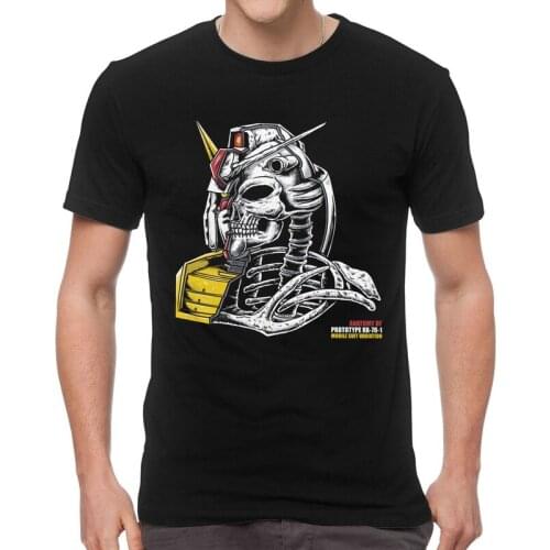 Anatomy Of Gundam Rx 78 Tshirt Men Unique Tee Tops Cotton T Shirt Short Sleeve Anime Mech Robot Manga Mecha Japan Gunpla T-shirt