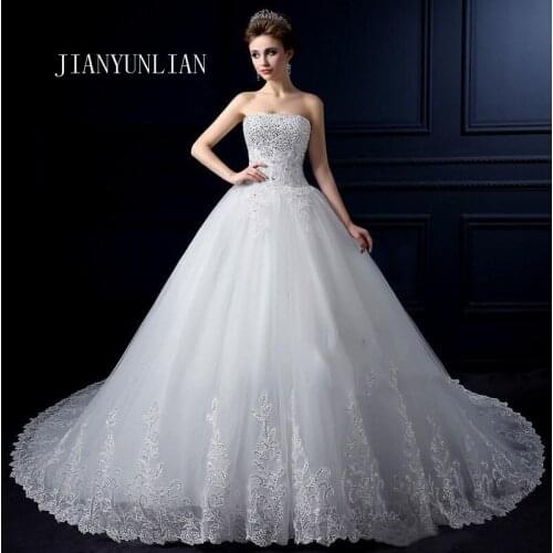 JIANYUNLIAN Long Sleeve Wedding Dresses