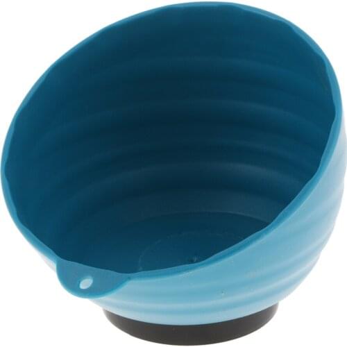 Magnetic Parts Tray Screws Tools Nut and Bolt Holder Round Deep ABS Bowl with Rubber Coated Strong Neodymium Magnet