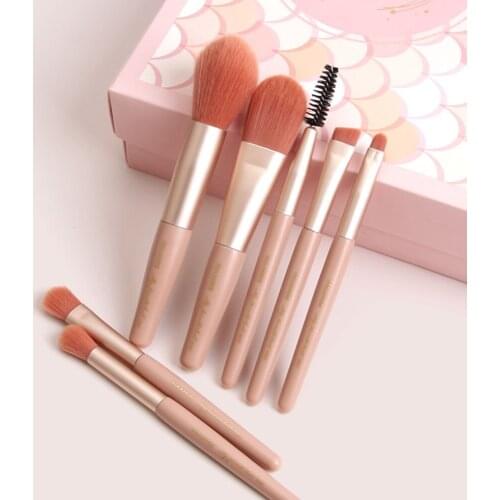 7 Makeup Brushes Set Portable Pilose Mini Loose Powder Brush Eye Shadow Brush Professional Makeup Tool For Beginners