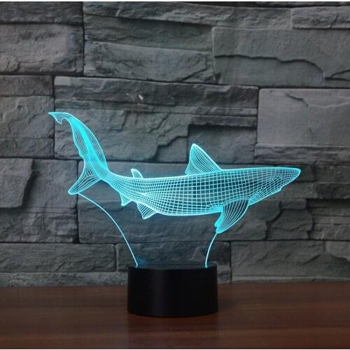 Whale Modeling Gift Creative Small Table Lamp 7 color change Touch Moderne Desk Lamp White Dressing Tables led lamp