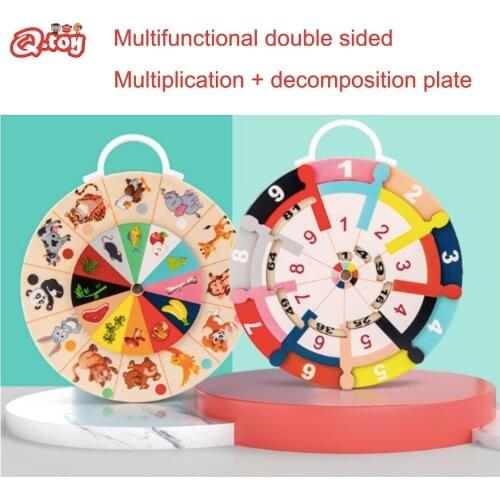 New Wooden Montessori Toys Multifunction Animal Match Mathematics Teaching Aids Early Educational Toys Math Games for Kids Toys