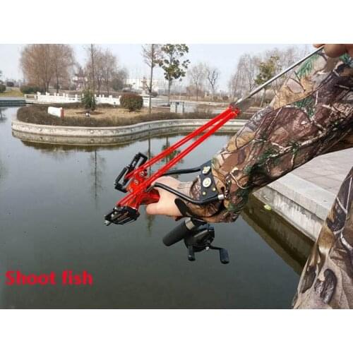 New brand Sling Shot with rubber band Powerful Hunting Fishing Laser Slingshot stainless steel slingshot professional Catapult